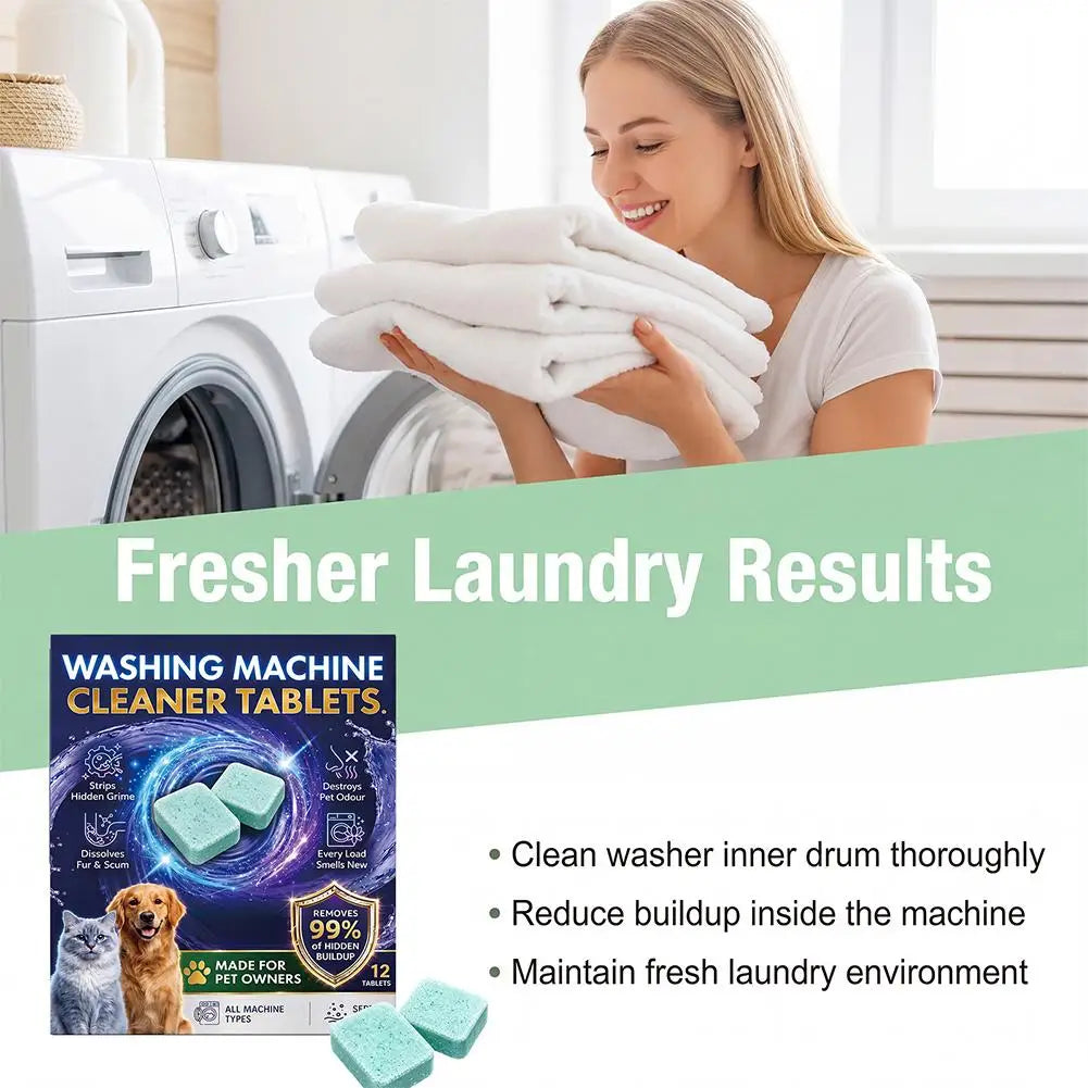 Washing machine cleaner effectively removes stubborn pet hair lint and odors from the laundry room Peaceful Pleasures Health and Wellness