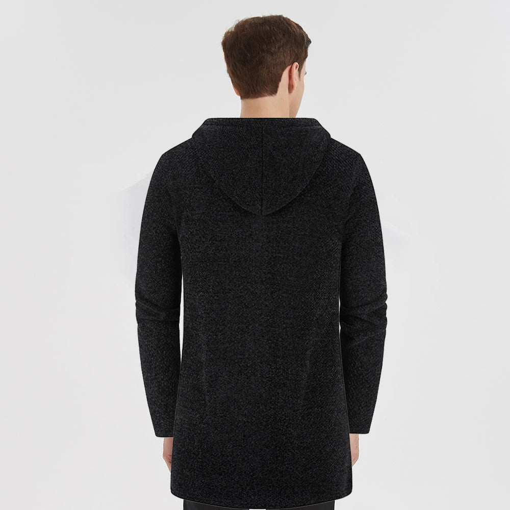 Men Casual Winter Jacket with Adjustable Drawstring and Pocket Design for Winter Shopping Dating Party Peaceful Pleasures Health and Wellness
