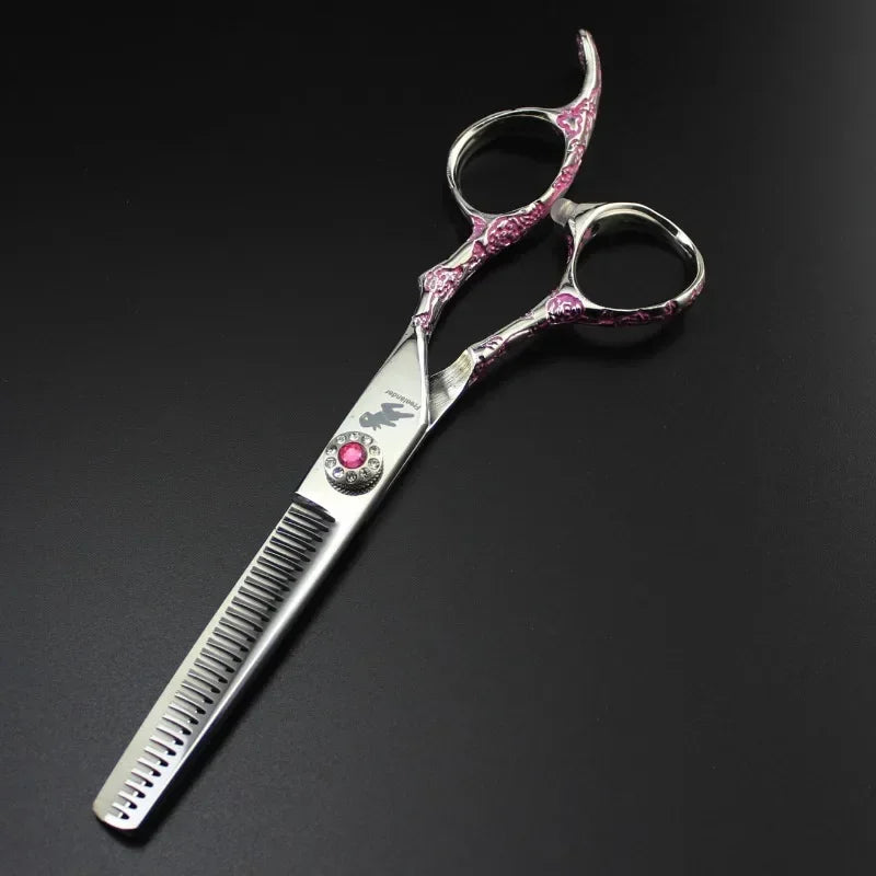 6" Professional Thinning Shears – Japan 440C Steel Hair Scissors