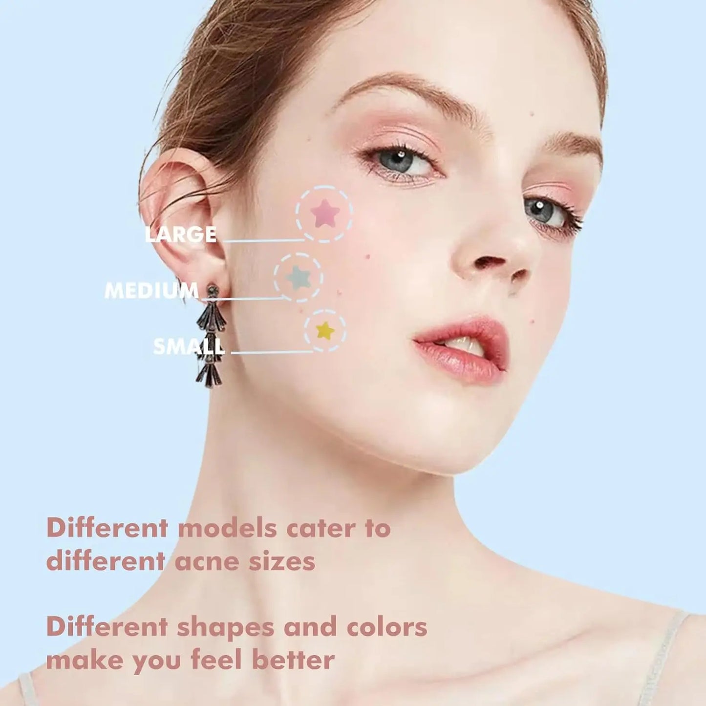 240 Pcs Star & Heart Salicylic Acid Acne Patches | Hydrocolloid