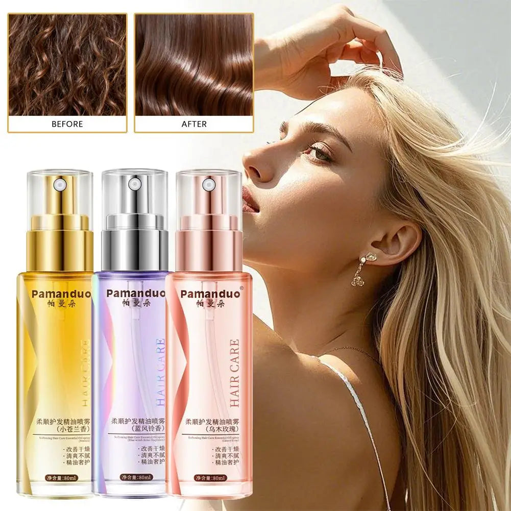 BIOAOUA Fragrance Hair Serum Spray – Nourishing & Smoothing 80ml
