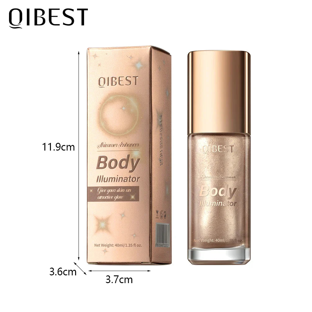 QIBEST 5-Color Liquid Highlighter – Body & Face Shimmer Glow