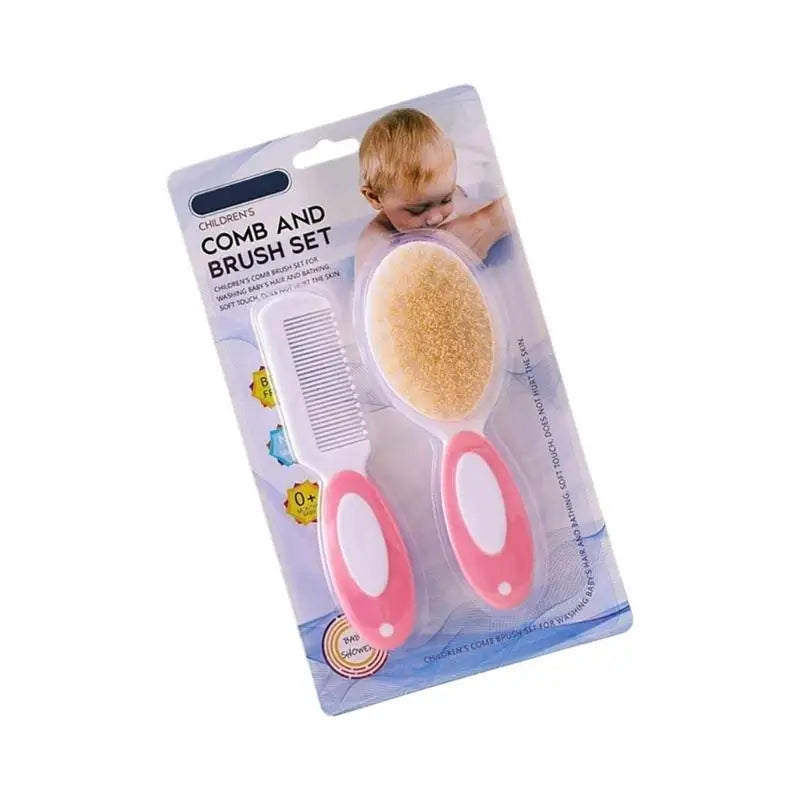 Baby Bath Brush & Comb Set – Soft Bristles for Infant Scalp