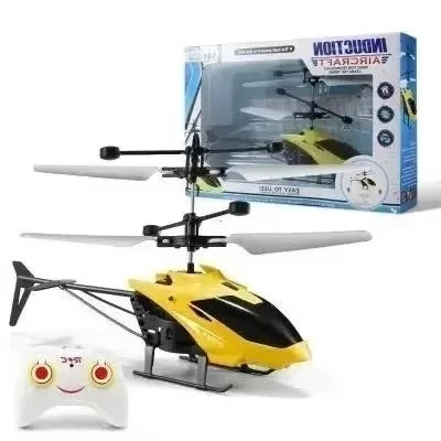 Mini RC Drone Rechargeable No Remote Control RC Helicopters Drone Toys Induction Hovering Safe Fall-resistant Rc Airplane Peaceful Pleasures Health and Wellness YELLOW