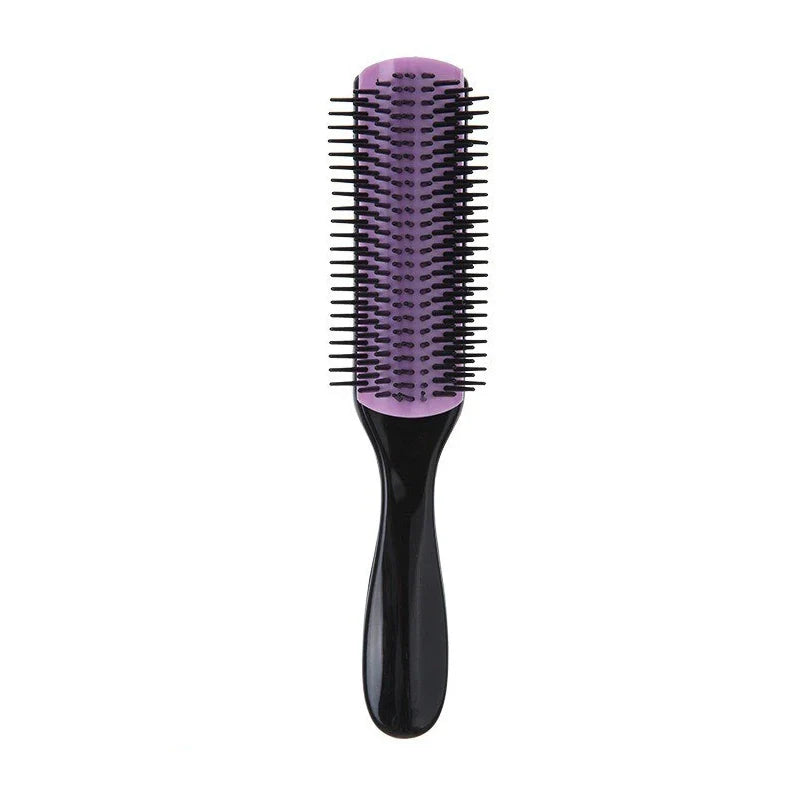 9-Row Detangling Hairbrush & Scalp Massager – Curly & Wet Hair