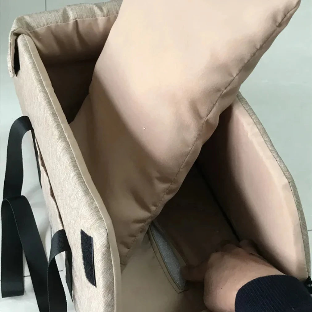 Portable Dog Car Seat Bed & Carrier for Small Dogs & Cats