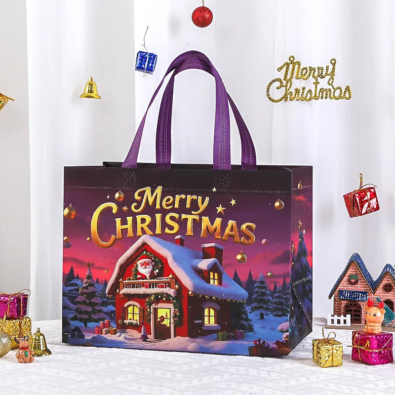 Large Reusable Christmas Gift Bags with Handles | Non-Woven