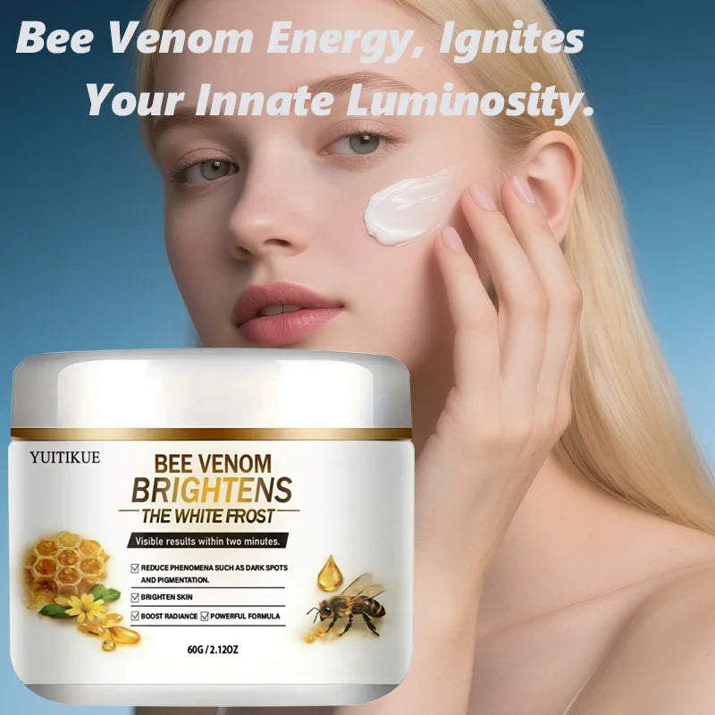 YUITIKUE Bee Venom Brightening Cream 60g Visible Skin Brightener for Dark Spots, Pigmentation & Radiant Skin Tone Peaceful Pleasures Health and Wellness