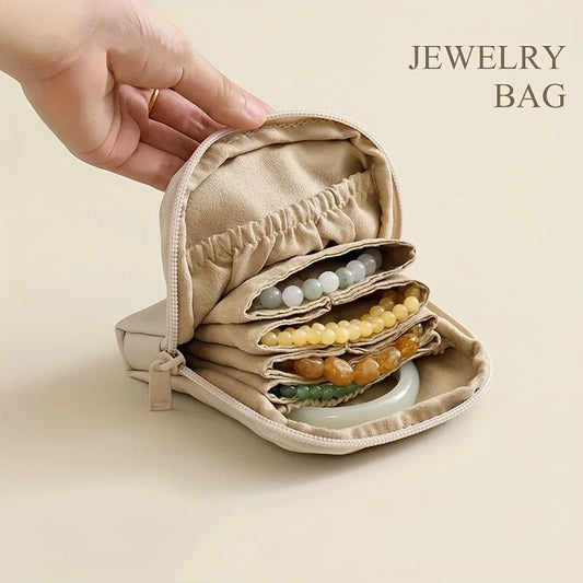 Christmas Gift Holiday Present Travel Accessories Jewelry Bag PU Material, Perfect for Festive Season and Daily Use Peaceful Pleasures Health and Wellness