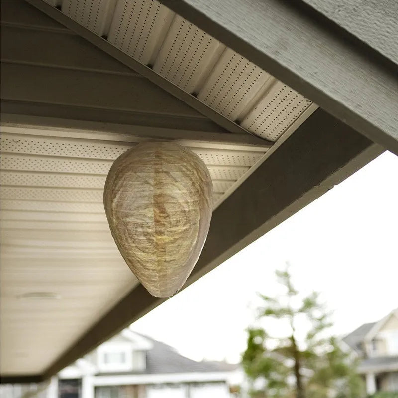 Hanging Wasp Nest Decoy Outdoor Waterproof Fake Wasp Nest Decoy Nest Decoy Hornets Plastic Insects Paper Drive Beehive Lantern Peaceful Pleasures Health and Wellness
