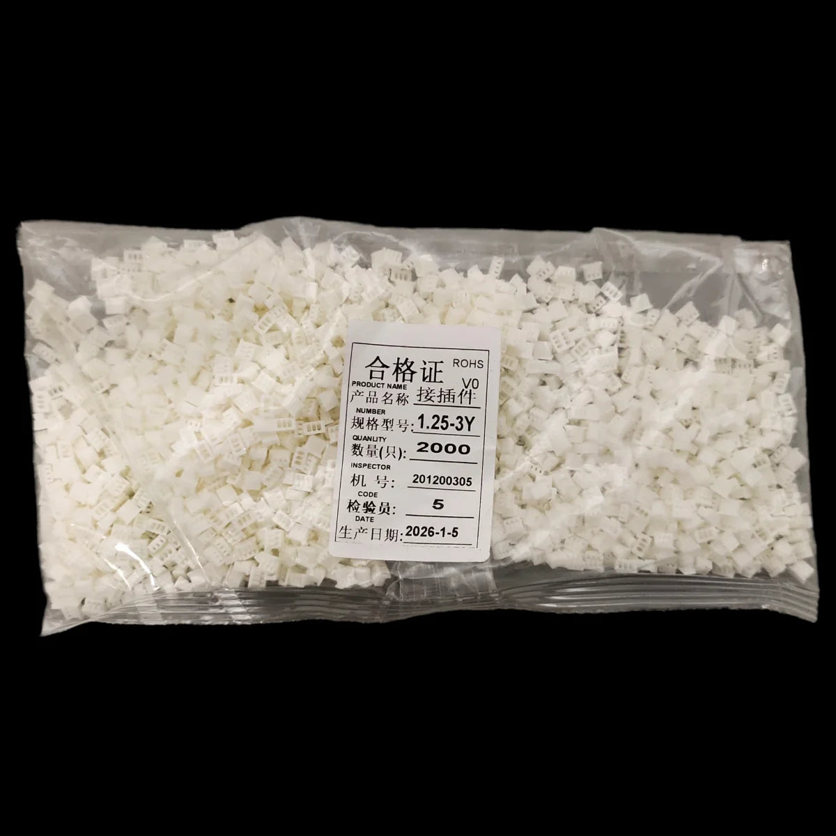 2000Pcs/Bag 1.25mm Pitch Connector Housing 2-10Pin Plug Female Pin Header Crimp Terminal Connector Peaceful Pleasures Health and Wellness