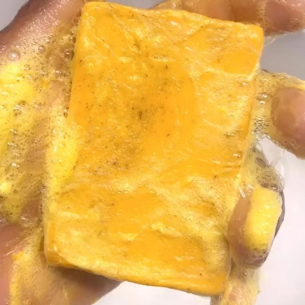 Lemon Turmeric Kojic Acid Glowing Soap Handmade Soap Brightening Moisturizing Lotion Body Facial Soap Peaceful Pleasures Health and Wellness