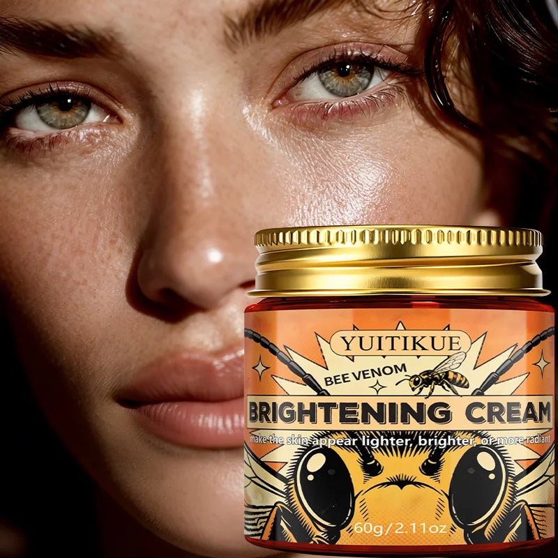 YUITIKUE Bee Venom Brightening Cream 60g for Lighter, Brighter, More Radiant Skin Tone and Glow Peaceful Pleasures Health and Wellness