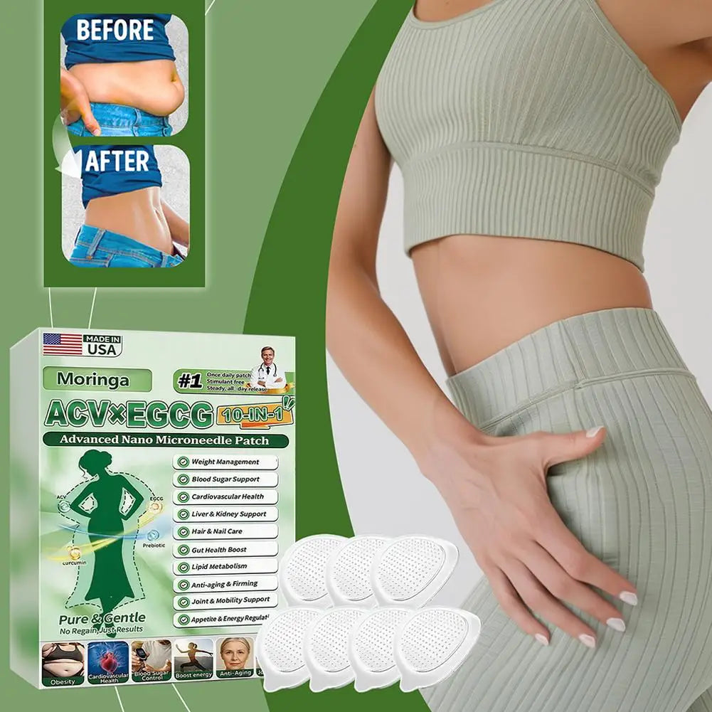 Moringa Nanos Microneedles Painless For Men Women Non-Invasive Painless Application For Weight Management Body Firming 0.22mm Peaceful Pleasures Health and Wellness