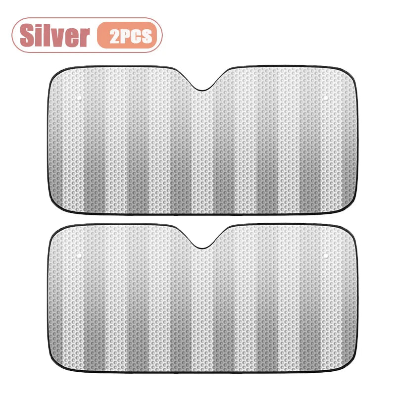 Foldable Car Windshield Sun Shade 6-Piece UV Block Set