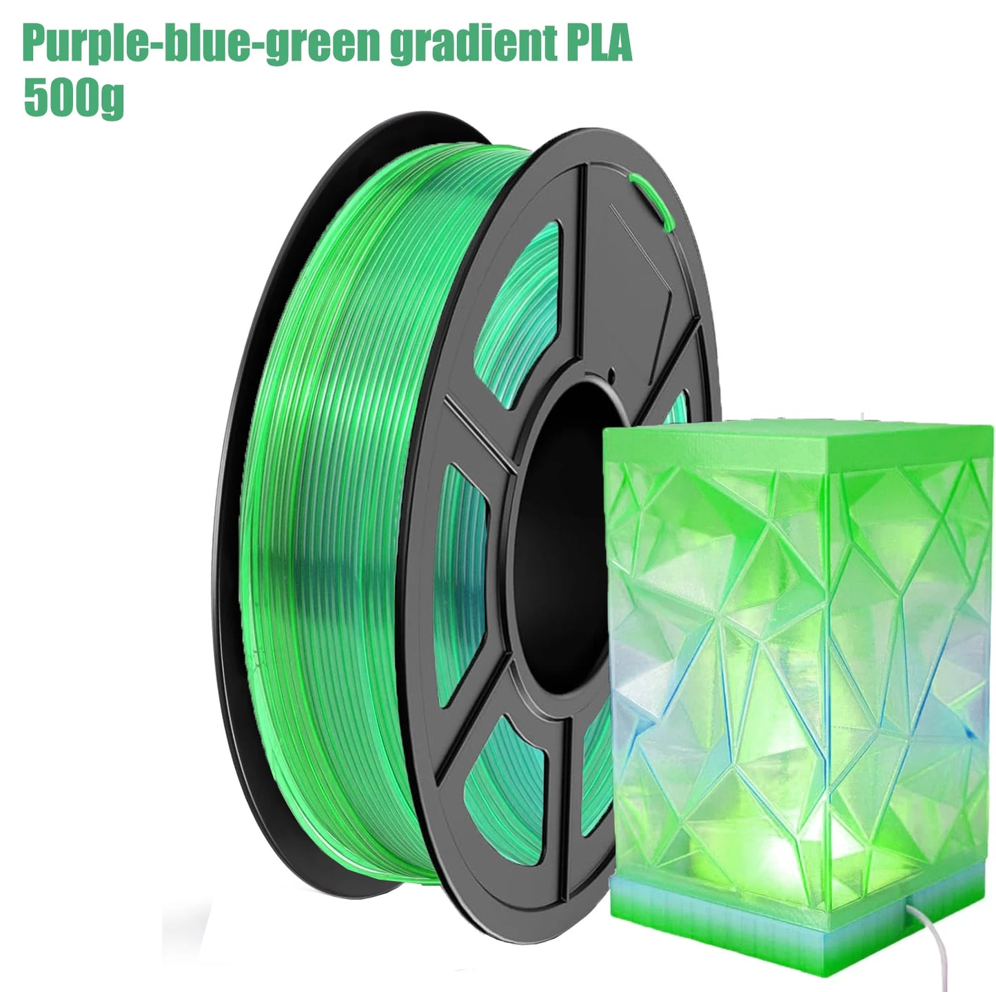 DINGSUN 3D PLA Gradient Multicolor Filament 1.75mm ±0.02mm