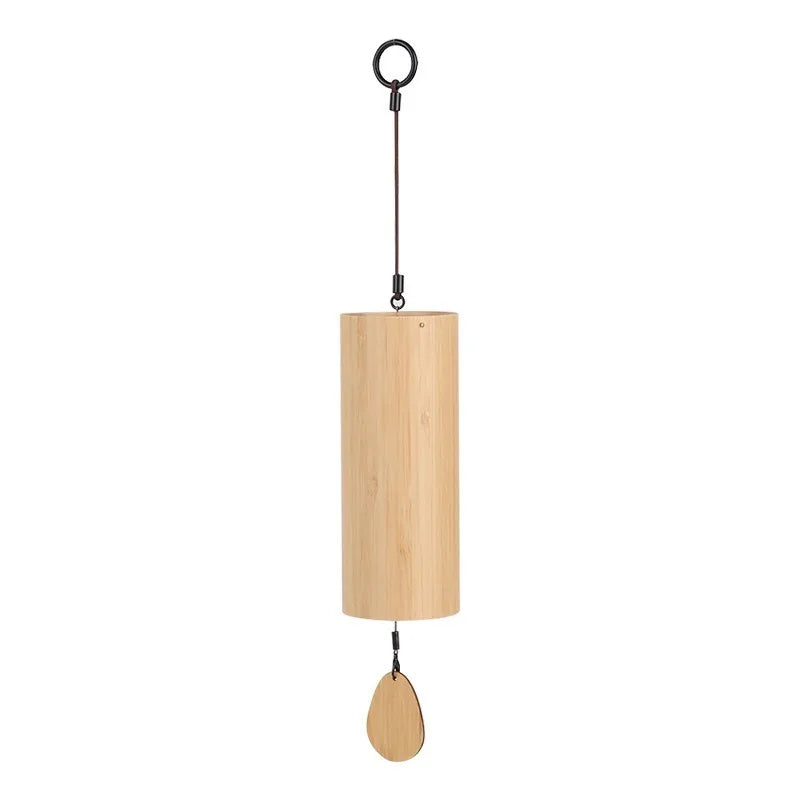Chord Wind Chimes Japanese Hand Crank Retro Bamboo Meditation Sound
