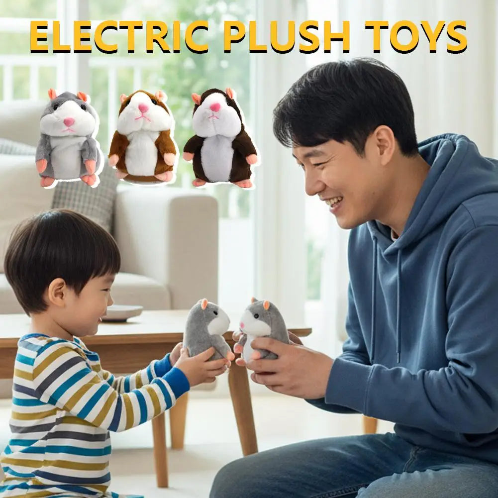 Electric Hamster Plush Toy Lovely Talking Doll Accompany Imitate