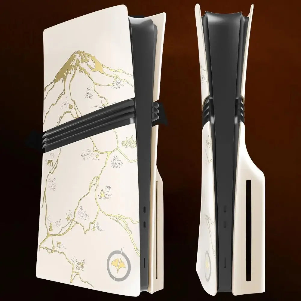 New Faceplates for PS5 Slim Disc Edition For PS5 Pro Console Protective Cover Hard Plastic Replacement Shell Yotei Accessories Peaceful Pleasures Health and Wellness