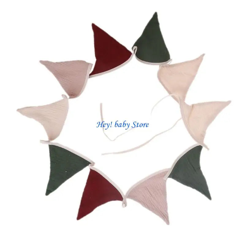 Baby Photography Bunting Flags | Cotton Newborn Photo Props