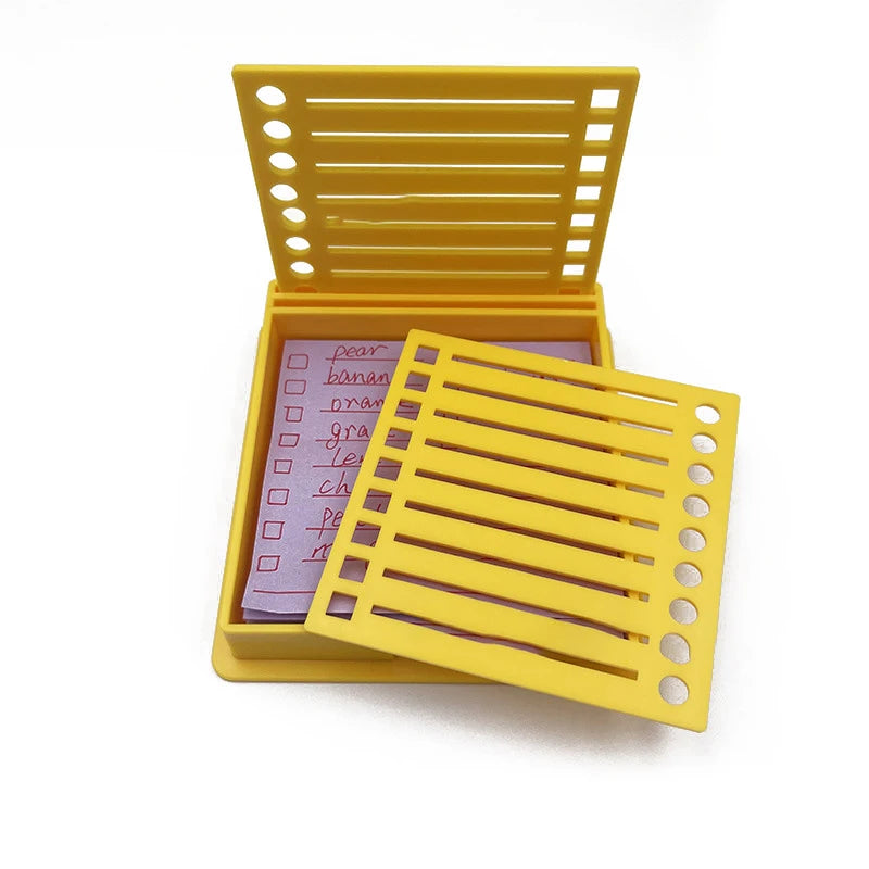 Sticky Note Dispenser Organizer with Template | HELTC