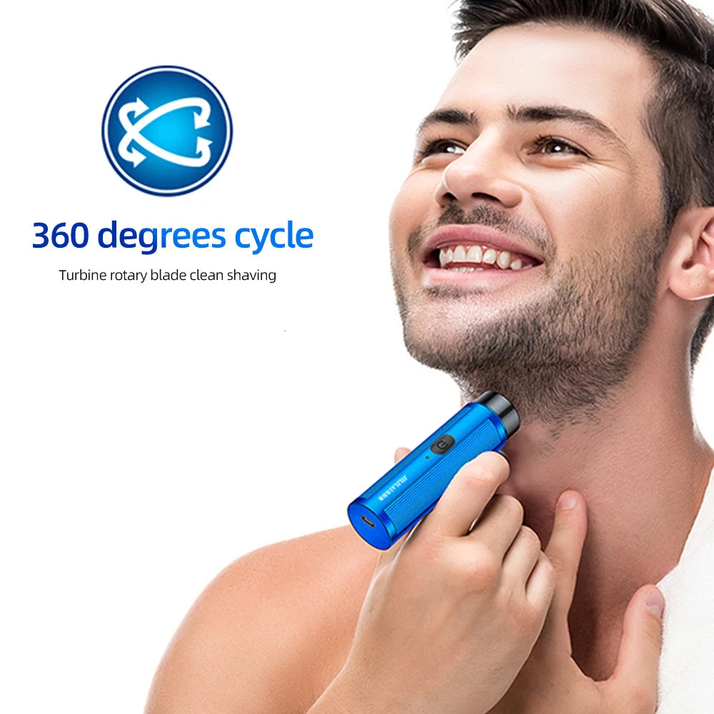 USB Rechargeable Mini Electric Shaver for Men | Travel Razor