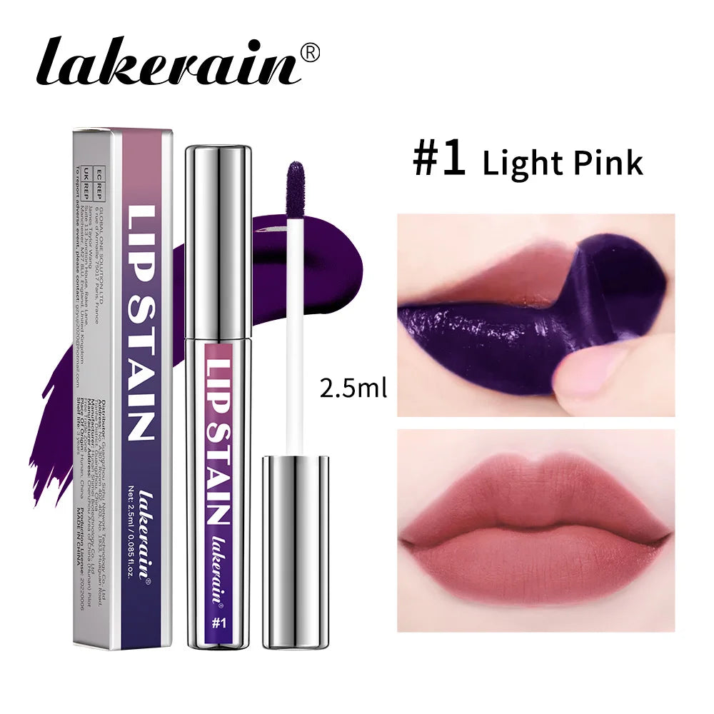 3Color Metallic Lip Stain Peel Off Long Lasting Waterproof Pink Lip Tint Proof Natural No Fading Lip Gloss Cosmetic Women's Gift Peaceful Pleasures Health and Wellness 1