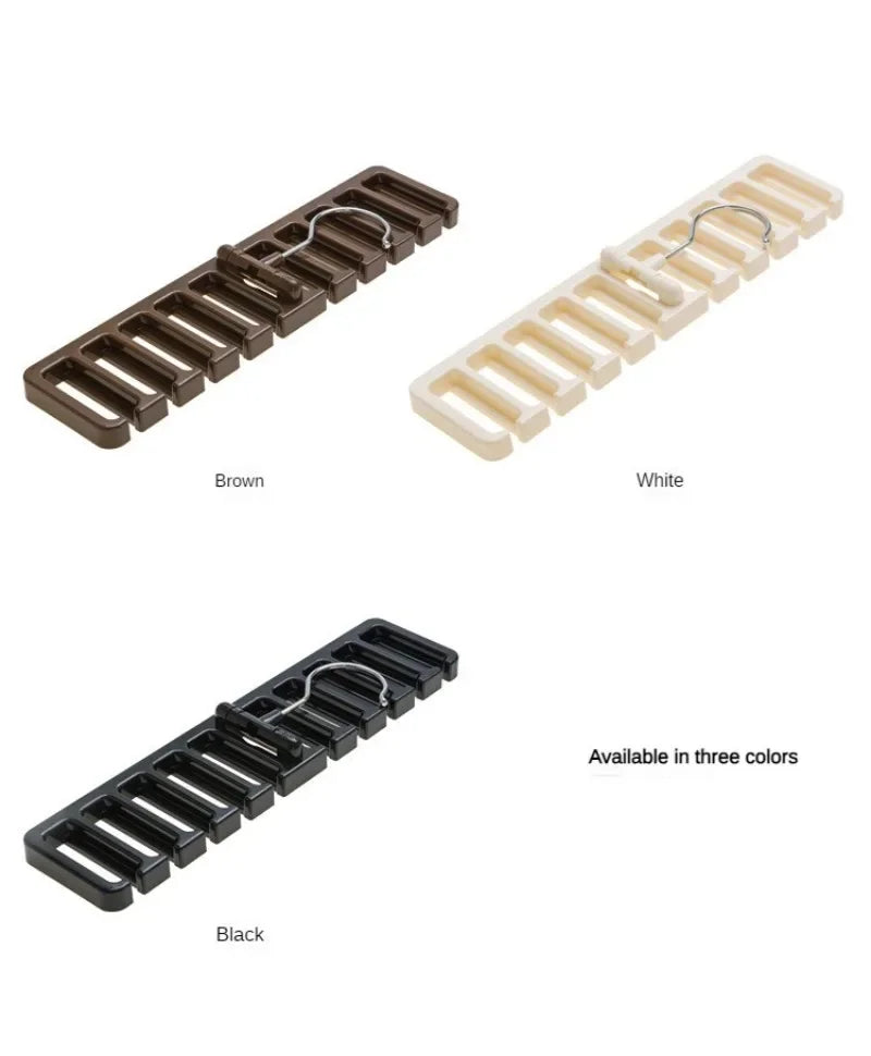 Rotating Belt & Scarf Organizer Rack | Closet Hanger Holder