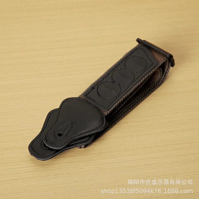 Thickened Grid Strap Acoustic Guitarstrap Electric Guitar Men's