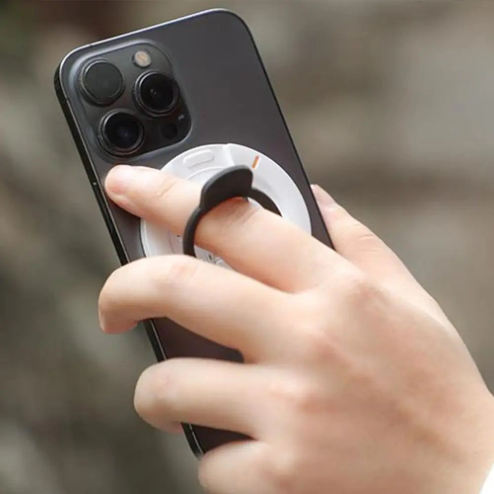 360° Free Rotation Magnetic Phone Holder Lightweight Portable Phone Holder Soft Silicone Stress-relief Button Phone Accessory Peaceful Pleasures Health and Wellness