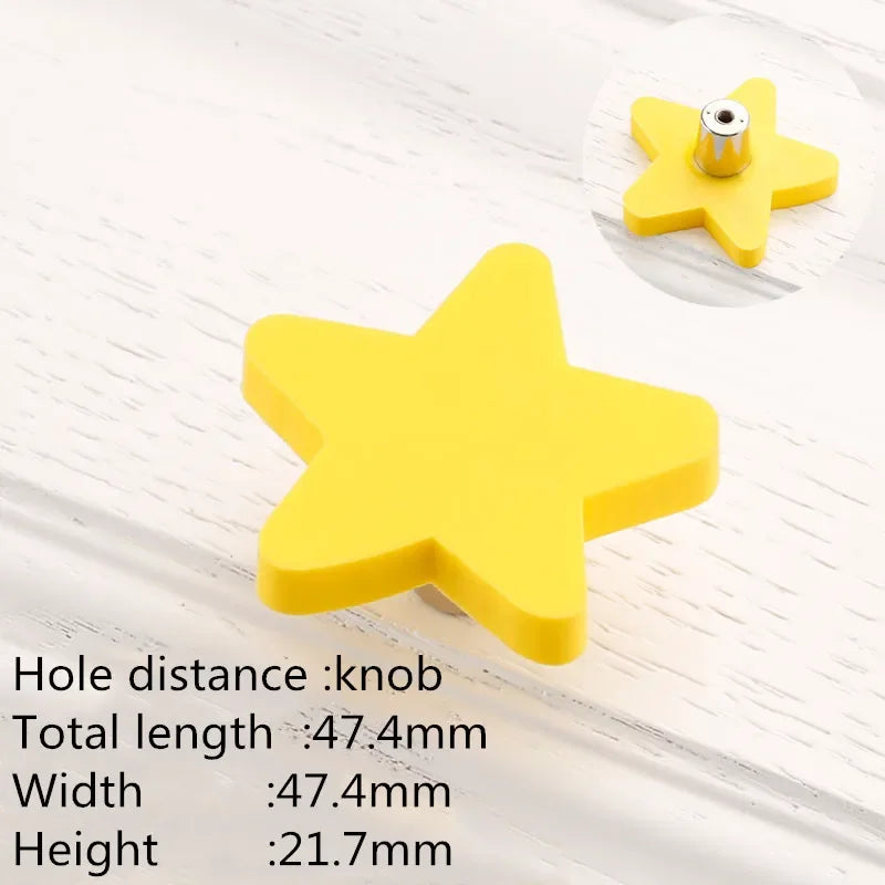 Kids' Cute Star & Cloud Cabinet Knobs & Drawer Pulls