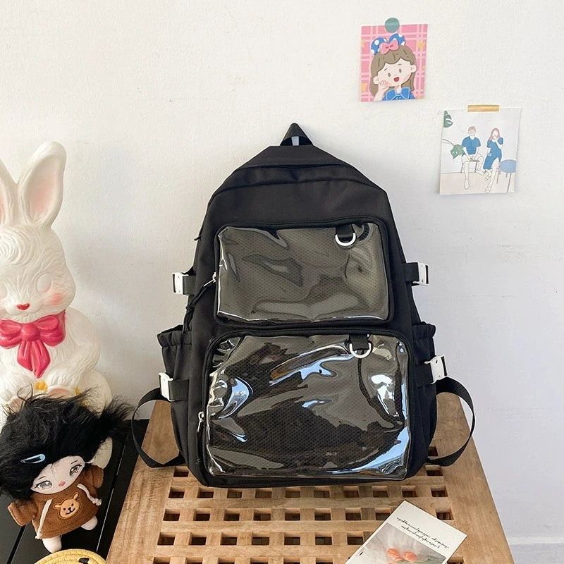 Japanese Ita Bag Transparent Backpack | Anime Pin Display