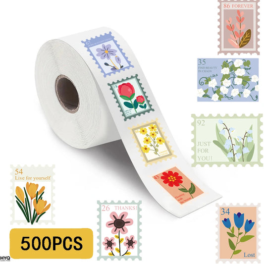 500 Pegatinas Rollo Y2K Harajuku Flores Dibujos Animados DIY Peaceful Pleasures Health and Wellness