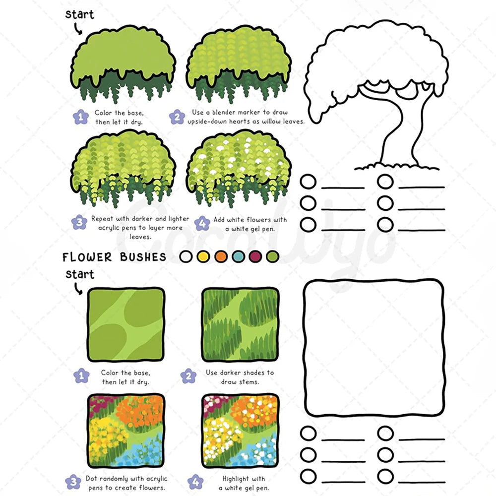 How Draw Patterns Easy Fun Guide Detailed Steps Students Cartoon