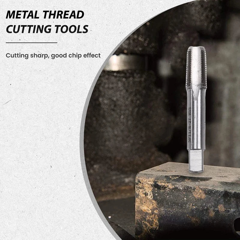 Y51A-1/8INCH- 27 NPT Taper Pipe Tap 1/8 - 27 TPI Fits For Repair Work Maintenance Peaceful Pleasures Health and Wellness