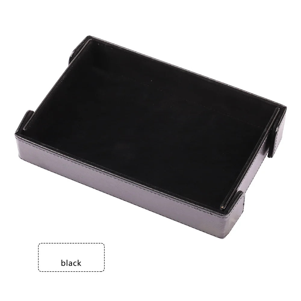 Magnetic PU Leather Dice Rolling & Storage Tray | D&D RPG Games