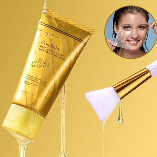 Kojic Acid Turmeric Wrapping Peel Off Mask Nourishes Hydrolyzed Collagen Glowing Skin Skin Firmness Women Skincare Peaceful Pleasures Health and Wellness