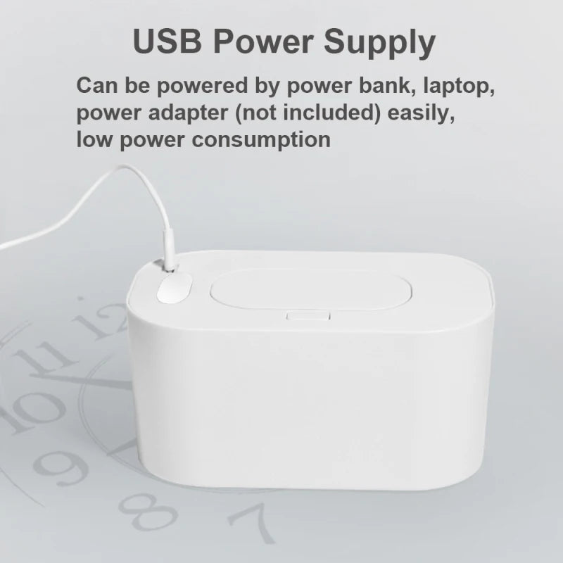 Baby Wipe Warmer Digital Display | USB Adjustable Temp