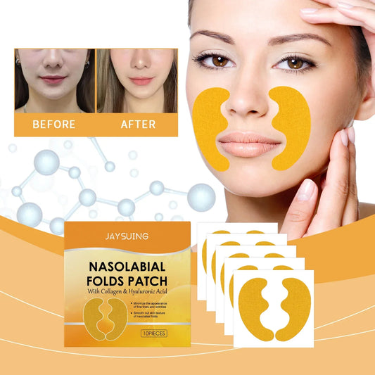 Hyaluronic Acid Nasolabial Fold Patches – Hydrogel Anti-Aging Hydrogel Face Patches Oasis Select