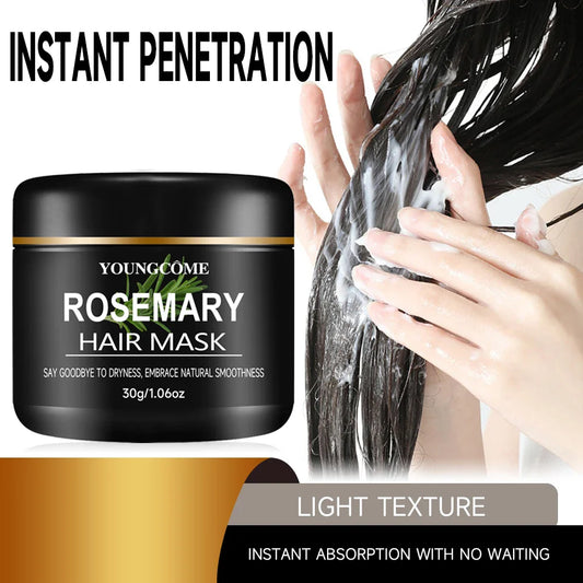 Rosemary Mint Hair Mask – Biotin, Honey & Coconut Oil | YOUNGCOME Deep Conditioning Hair Mask Oasis Select