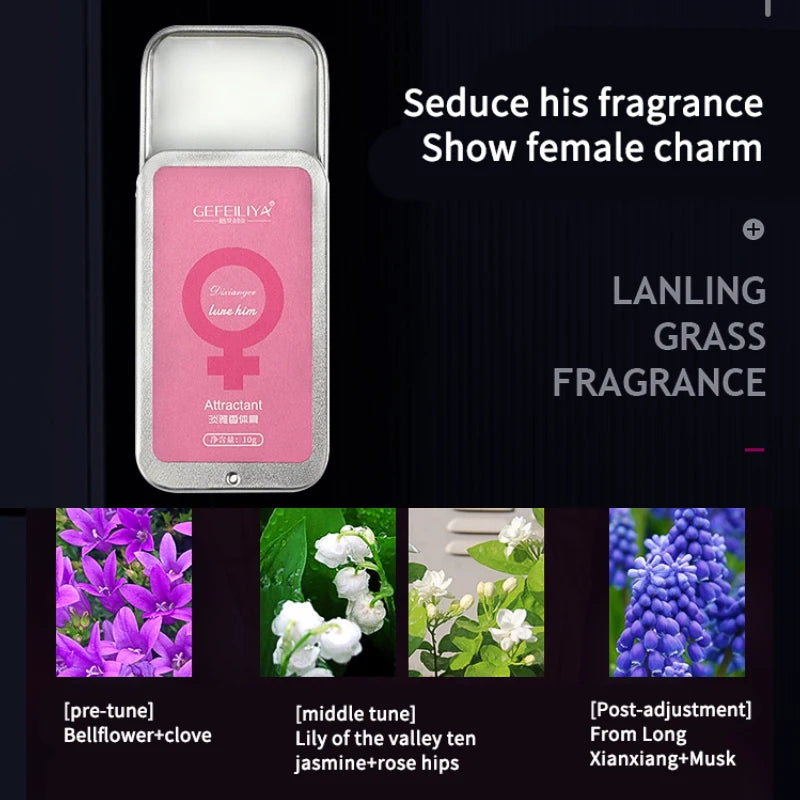 Unisex Pheromone Solid Fragrance Balm | Alcohol-Free 10g