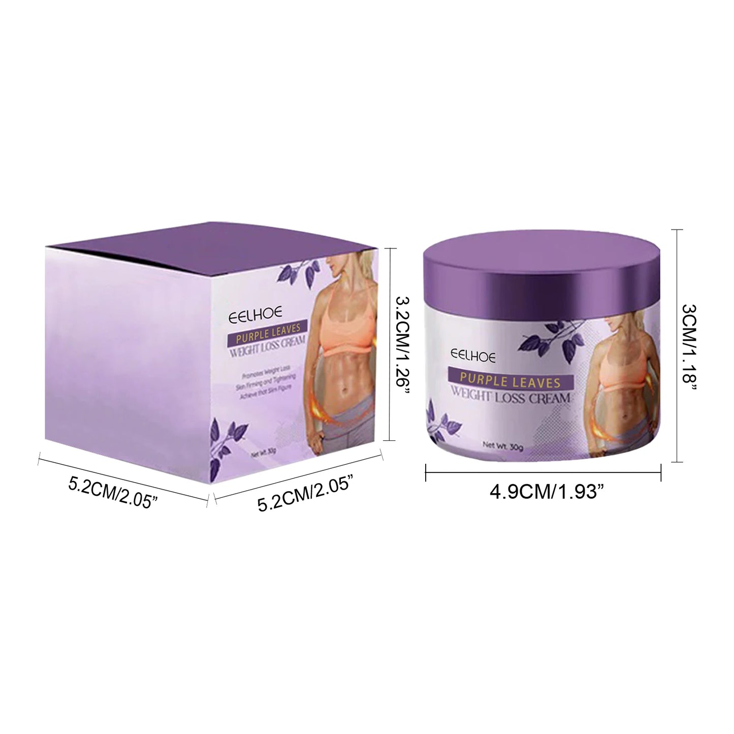 Purple Leaf Slimming Cream – Firming Body Contouring Lotion 30g