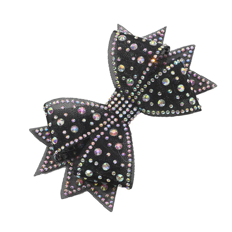 Rhinestone Bow Shoe Clips – Mesh Diamond Wedding Buckles