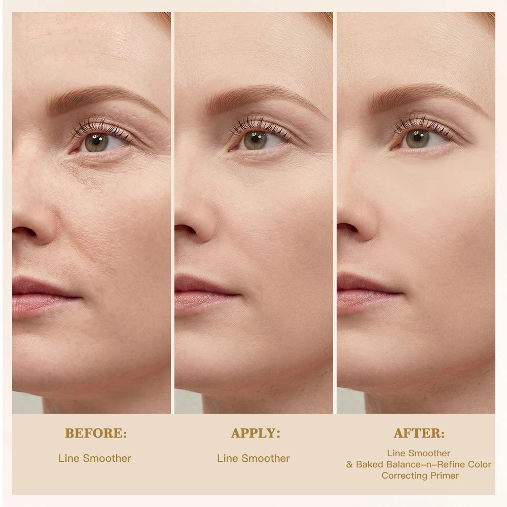 Smooth Fine Line Primer Soften Fine Lines Pores Natural Matte Finish Improve Dull Skin Deeply Hydration Silky Lightweight Primer Peaceful Pleasures Health and Wellness
