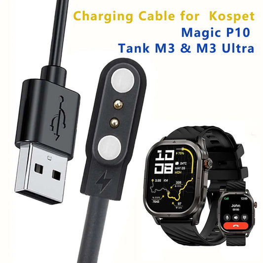 Magnetic USB Charger for KOSPET Tank M1 T1 Magic 3 4 Rock Watch