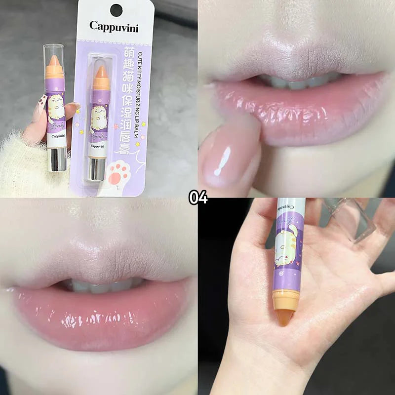 Cappuvini Cat Lip Balm – Natural Moisturizing & Anti-Chap