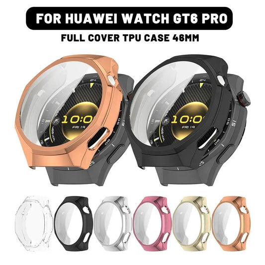 For Huawei GT6 Pro Perfect Fit Protective Case Anti-fall Ultra-thin Transparent Shell Film Integrated Watch Case For Huawei GT6 Peaceful Pleasures Health and Wellness