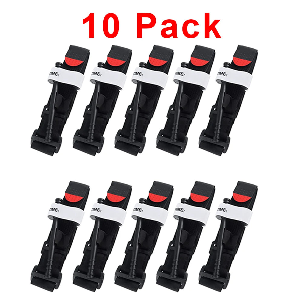 5/10/25Pcs Portable emergency slow-release 95CMtourniquet emergency tourniquet outdoor medical tactical equipment CAT hemostasis Peaceful Pleasures Health and Wellness 10 PCS