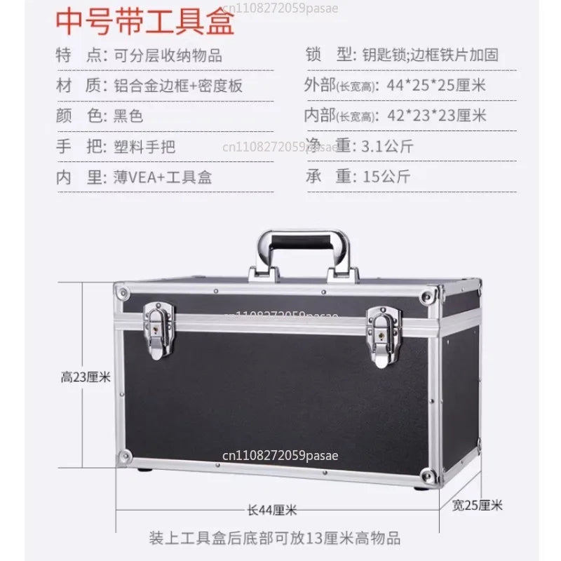 Aluminum Frame Multi-Layer Lockable Tool Storage Box