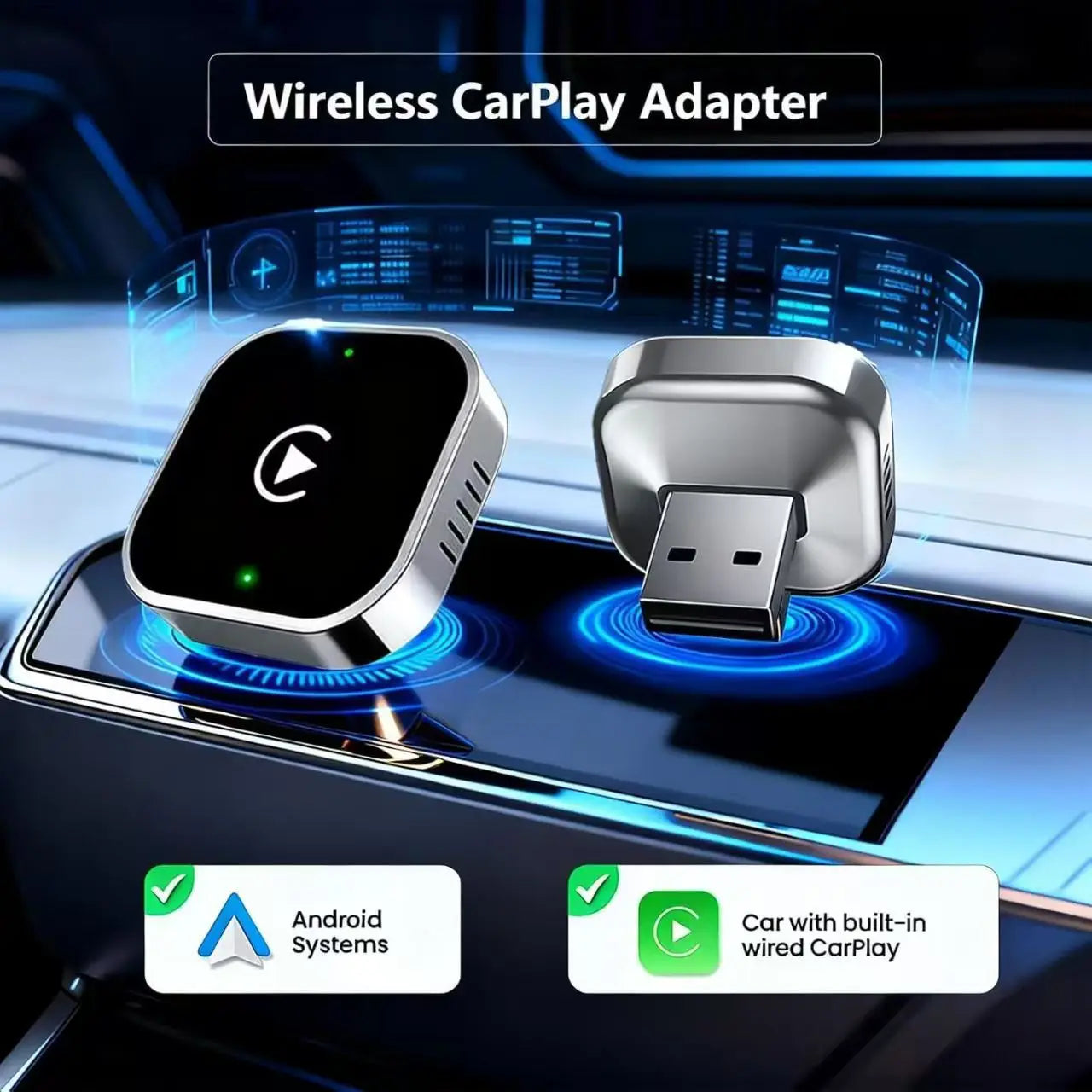 Wireless CarPlay & Android Auto Adapter – 2026 Plug & Play